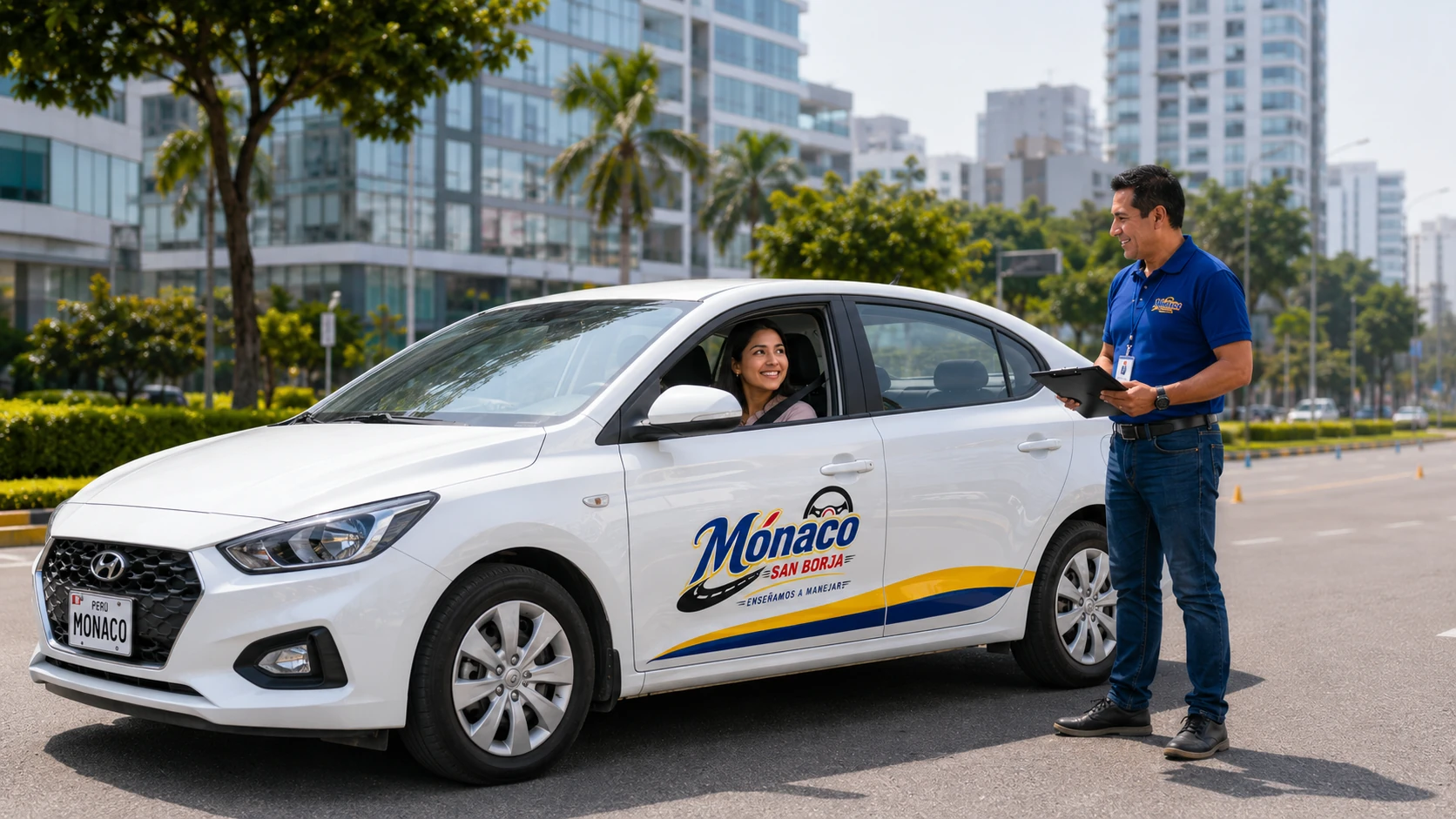 Flota de autos para clases de manejo de Mónaco San Borja